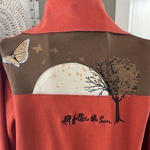 Mission Playground - Women’s Full Zip Ling Sleeve Sweater - Size Medium